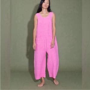 Ilana Kohn Milo Jumpsuit medium in Bubblegum pink